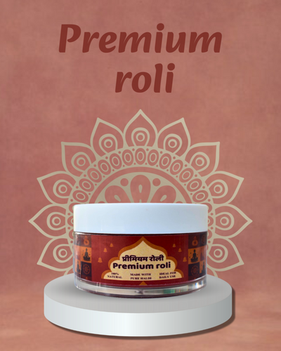 Poojashala Premium Roli – 100% Natural Red Tilak Powder | For Aarti, Pooja & Daily Ritual Use | Chemical-Free