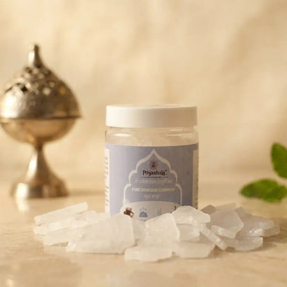 Poojashala Bhimseni Camphor 100g – 100% Pure Natural Ayurvedic Kapoor | No Chemicals | Burns Clean for Aarti & Hawan