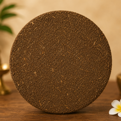 Poojashala Cow Dung Cake (Gomay Upla) – Pack of 10 | 100% Pure Desi Cow Dung | For Hawan, Agnihotra & Vedic Rituals