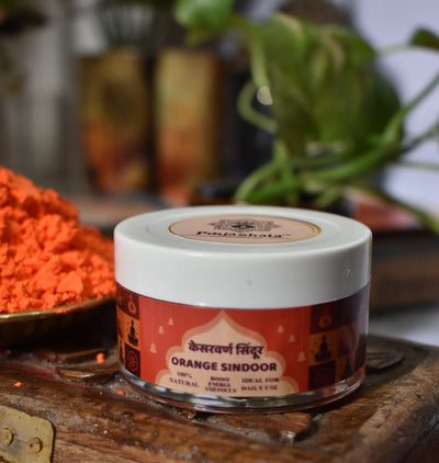 Poojashala Kesarvarn Sindoor – Pack of 2 | 100% Natural Kesari Orange Tilak | For Hanuman Puja | Best Value