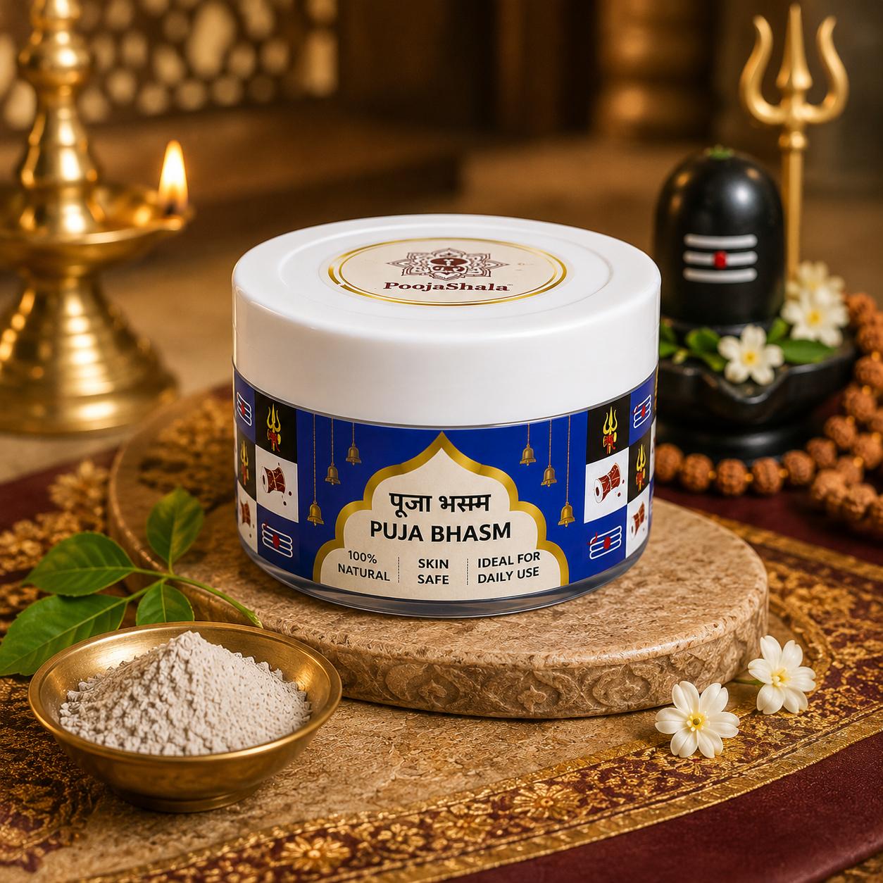Pure Vibhuti Bhasm Pack of -2  | Holy Sacred Ash for Tilak & Puja