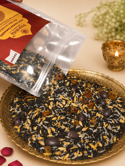 Poojashala Vedic Hawan Samagri Pack of 2 | Premium Natural Havan Samagri | 500g Each (Total 1kg) | For Daily Puja, Havan & Agnihotra